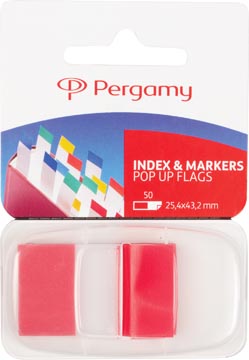 [900767] Pergamy index ft 43 x 25 mm, rouge