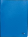 Pergamy protège-documents, pour ft a4, avec 80 pochettes transparents, bleu