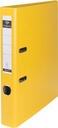 Pergamy classeur, pour ft a4, en carton recouvert de pp, sans bord de protection, dos de 5 cm, jaune