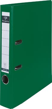 [900860] Pergamy classeur, pour ft a4, en carton recouvert de pp, avec bord de protection, dos de 5 cm, vert