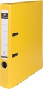 Pergamy classeur, pour ft a4, en carton recouvert de pp, avec bord de protection, dos de 5 cm, jaune