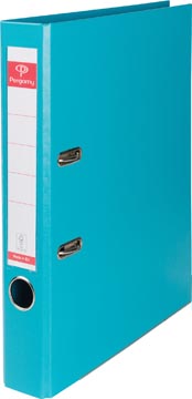 [900879] Pergamy classeur, pour ft a4, entièrement en pp, dos de 5 cm, turquoise