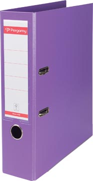 [900883] Pergamy classeur, pour ft a4, entièrement en pp, dos de 8 cm, violet