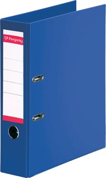 [900890] Pergamy classeur, pour ft a4, entièrement en pp, dos de 8 cm, bleu foncé