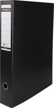 [900899] Pergamy classeur,en carton,pour ft a3, staand, dos de 8 cm, noir