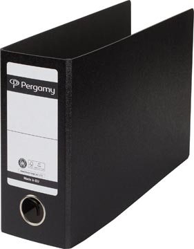 [900901] Pergamy classeur,en carton,pour ft a5, liggend, dos de 8 cm, noir