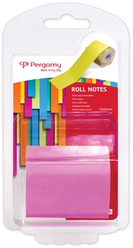 [900909] Pergamy roll notes, ft 10 m x 50 mm, neon rose