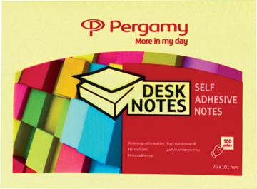 [900936] Pergamy notes, ft 76 x 101 mm, jaune
