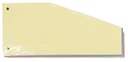 Pergamy intercalaires trapézoïdaux, paquet de 100 pièces en couleurs assorties