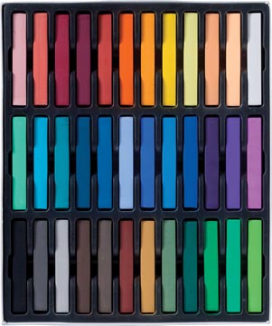 [9029036] Talens art creation pastels douce, boîte de 36 pièces en couleurs assorties