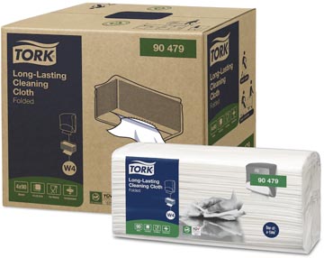 [90478] Tork long lasting papier de nettoyage, plié, w4, 90 feuilles, paquet de 4 pièces