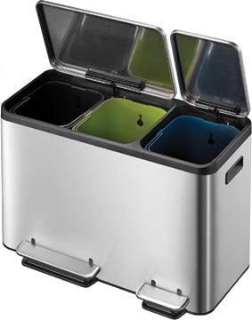 [912846] Eko ecocasa poubelle à pedale 3 x 15 l