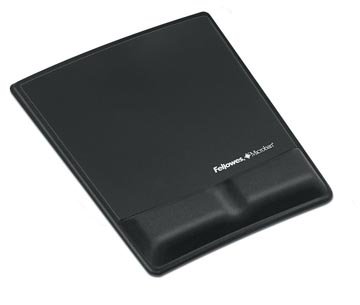 [9181201] Fellowes health-v fabrik tapis de souris avec repose-poignets, noir