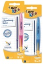 Bic kids stylo bille twist sous blister avec recharge gratuit, assorties