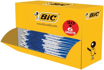 [920286] Bic stylo bille atlantis classic, bleu, boîte de 30 + 6 gratuit