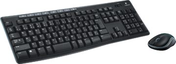 [9204509] Logitech clavier et souris sans fils, qwerty, noir
