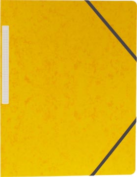 [922927] Pergamy chemise à élastiques, à 3 rabats, jaune, paquet de 10