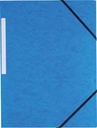 Pergamy chemise à élastiques, à 3 rabats, bleu foncé, paquet de 10