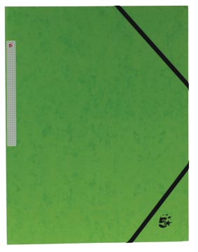 [922978] Pergamy chemise à élastiques, à 3 rabats, vert, paquet de 10