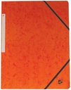 Pergamy chemise à élastiques sans rabats, ft a4, orange, paquet de 10