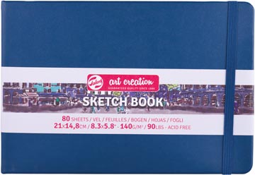 [9314235] Talens art creation carnet de croquis, bleu marine, ft 21 x 15 cm
