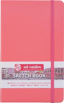 [9314312] Talens art creation carnet de croquis, rouge corail, ft 13 x 21 cm
