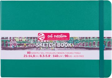 [9314335] Talens art creation carnet de croquis, vert forêt, ft 21 x 15 cm