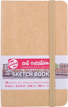 [9314431] Talens art creation cahier de croquis, couverture kraft, ft 9 x 14 cm