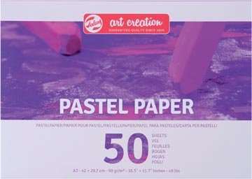 [9319001] Talens art creation papier pour pastels, 90 g/m², ft a3, bloc de 50 feuilles