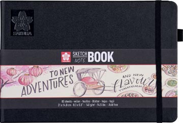 [9414004] Sakura carnet de croquis, 80 pages, 140 g/m², ft a5, papier blanc