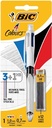 Bic 4 colours 3 + 1 hb, stylo bille, 0,32 mm, 3 couleurs d'encre classique et un porte-mine 0,7 mm hb, so