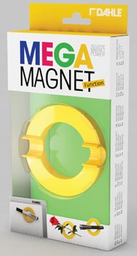 [95551] Dahle mega magnet circle, aimant néodyme, circulaire, jaune