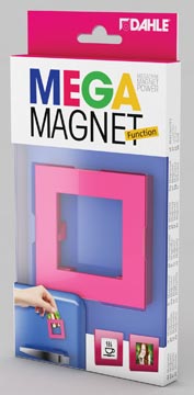 [95553] Dahle mega magnet square, aimant néodyme,  carré, rose