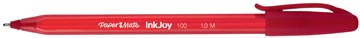 [615072] Paper mate stylo bille inkjoy 100 avec capuchon, rouge