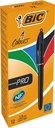 Bic 4 colours pro, stylo bille, 0,32 mm, 4 couleurs d'encre classique, corps noir