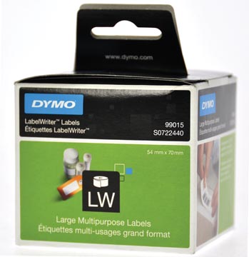 [99015] Dymo étiquettes labelwriter ft 70 x 54 mm, blanc, 320 étiquettes