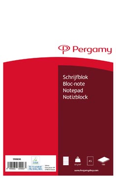 [990606] Pergamy bloc de papier à lettres, 60 g/m², ft a5, 100 feuilles, ligné