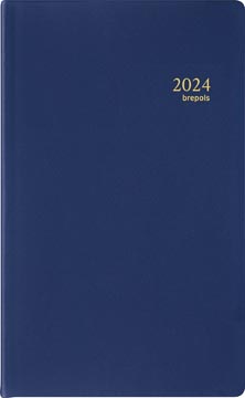 [AG21266] Brepols agenda breform seta 6 langues, bleu, 2024