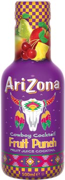 [AZ3749] Arizona thé froid fruit punch, bouteille de 500 ml, paquet de 6 pièces