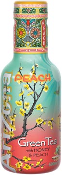 [AZ3753] Arizona thé froid green tea peach, bouteille de 500 ml, paquet de 6 pièces