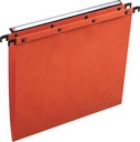 L'oblique dossiers suspendus pour tiroirs azo entraxe 330 mm (a4), fond en v, orange