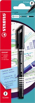 [B101981] Stabilo sensor fineliner, 0,3 mm, noir, sous blister