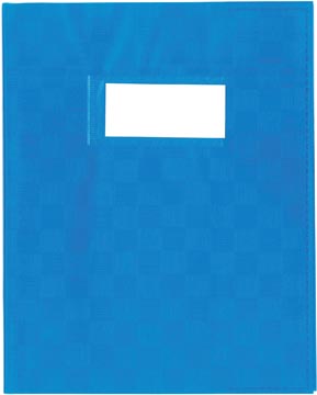 [B1501B] Protège-cahier, ft 16,5 x 21 cm, en plastic de 120 micron, bleu