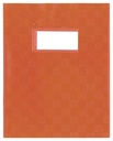 Protège-cahier, ft 16,5 x 21 cm, en plastic de 120 micron, orange