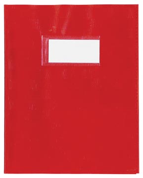 [B1501R] Protège-cahier, ft 16,5 x 21 cm, en plastic de 120 micron, rouge