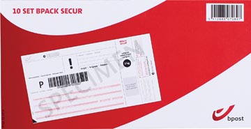 [BPACKSE] Bpost étiquettes bpack secur, 10 vouchers