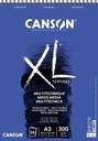 Canson album xl mix media 300 g/m² ft a3, bloc de 30 feuilles