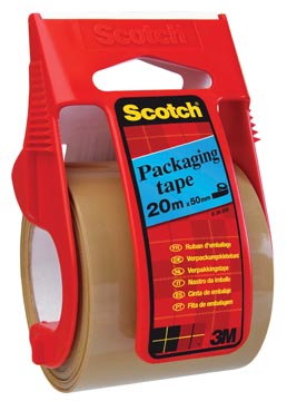 [C5020D] Scotch dérouleur avec ruban adhésif d'emballage, ft 50 mm x 20 m, brun