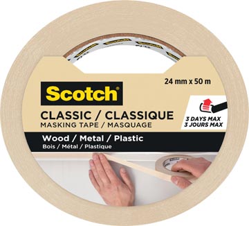 [CLA2450] Scotch ruban de masquage classique, ft 24 mm x 50 m