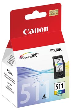 [CLI511] Canon cartouche d'encre cl-511, 244 pages, oem 2972b001, 3 couleurs